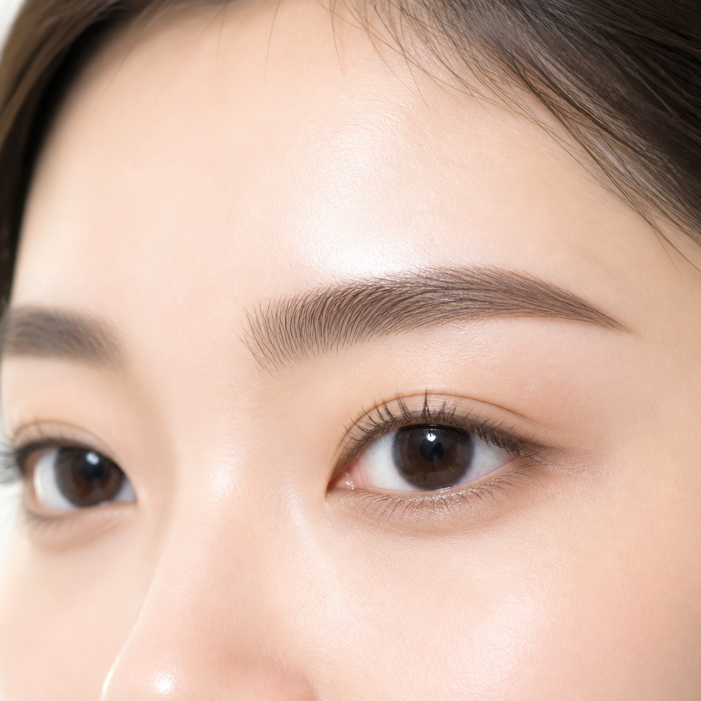 眉毛WAX脱毛で整えたナチュラルな美眉のイメージ