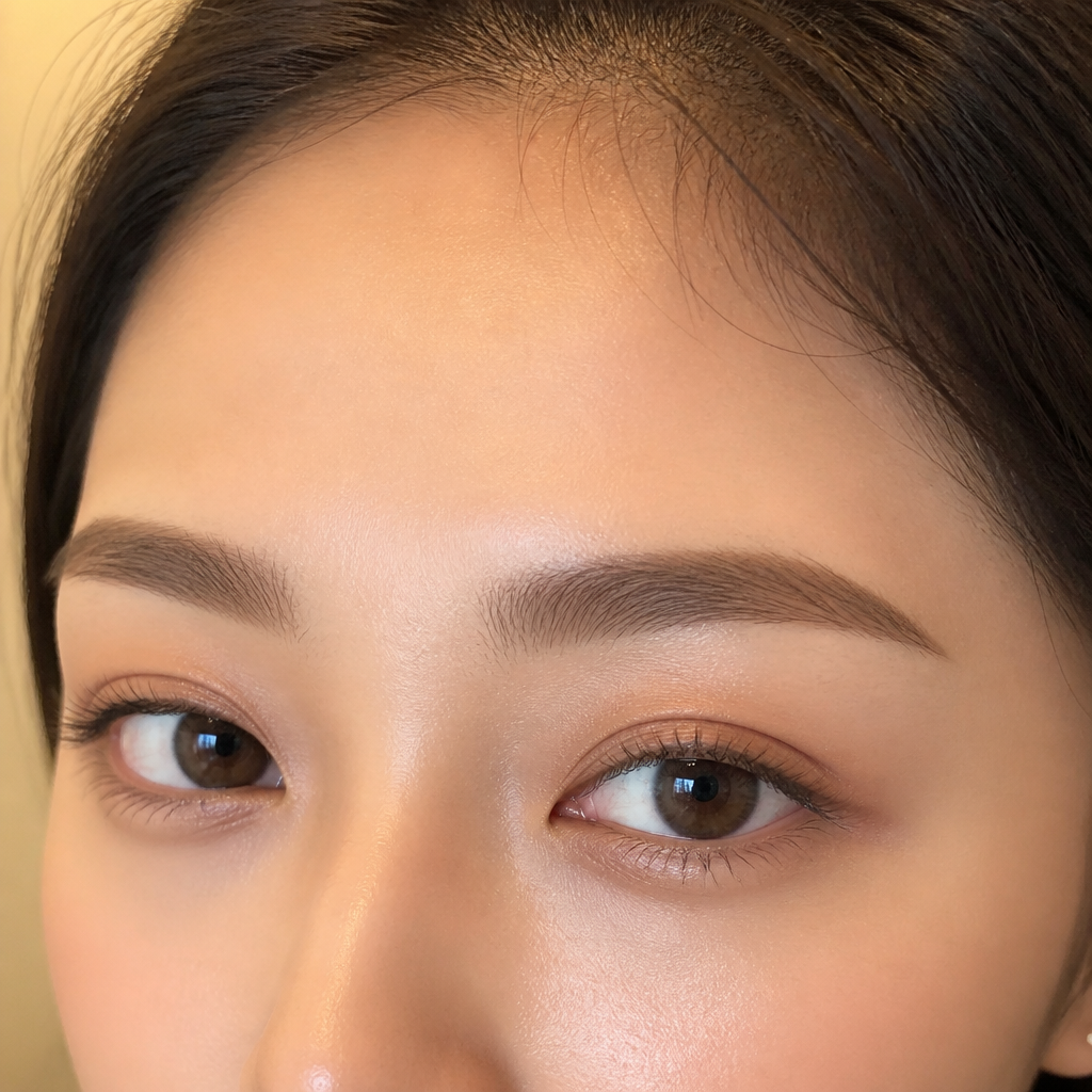 本厚木の眉毛WAX脱毛・美眉アイブロウ仕上がりイメージ