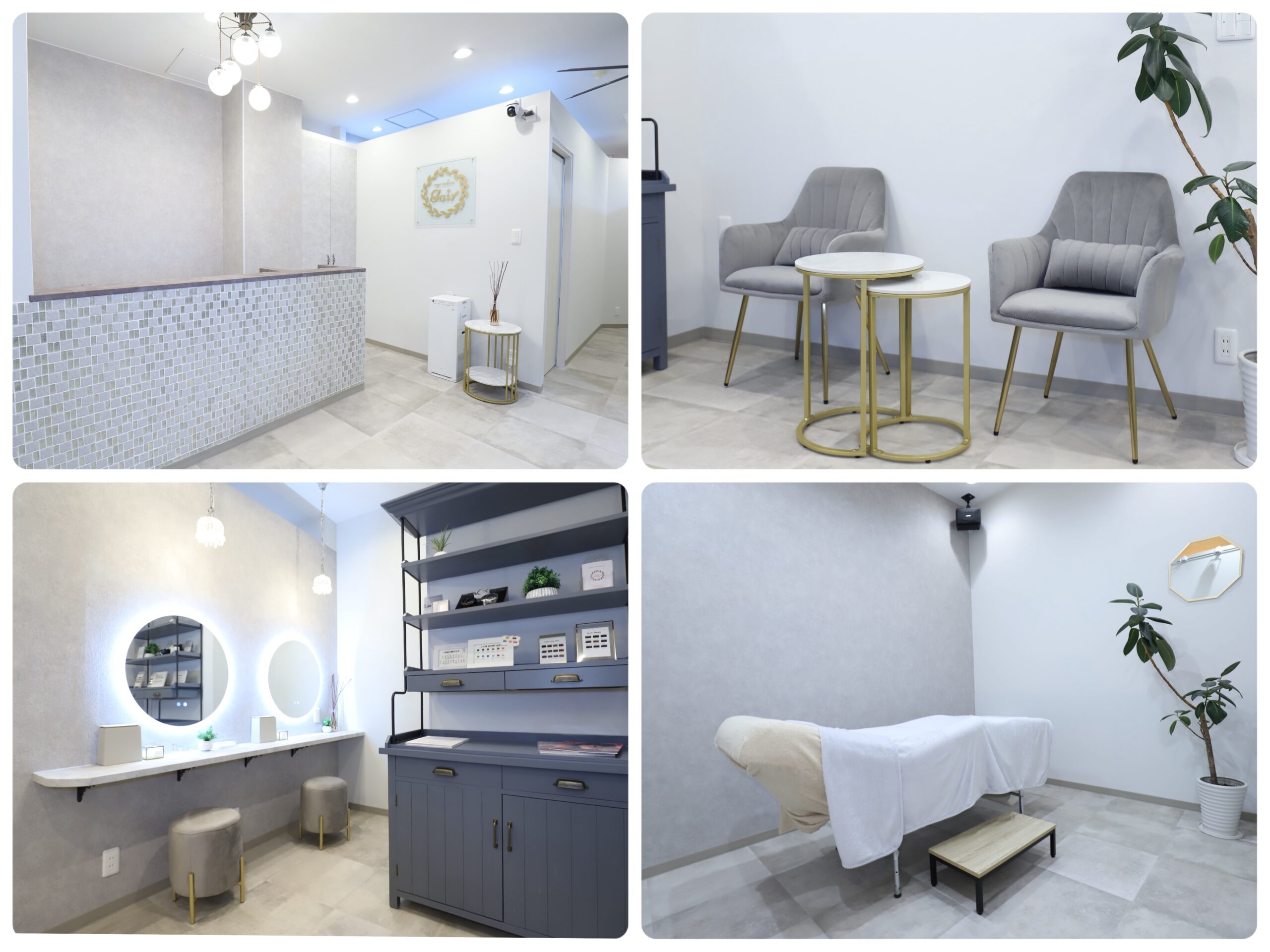 eyesalon Fair 関内店の店内|受付・カウンセリングルーム・個室施術室