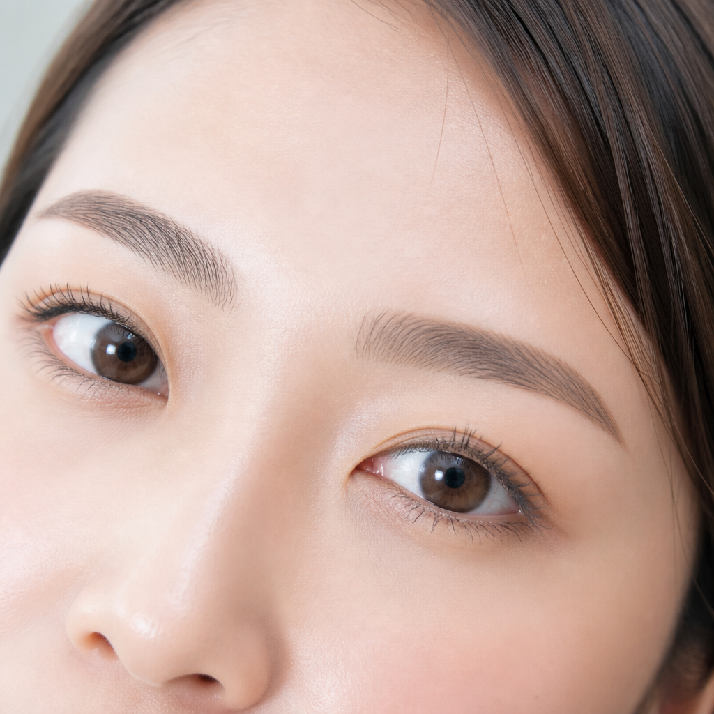 新百合ヶ丘の眉毛WAX脱毛・美眉アイブロウ仕上がりイメージ